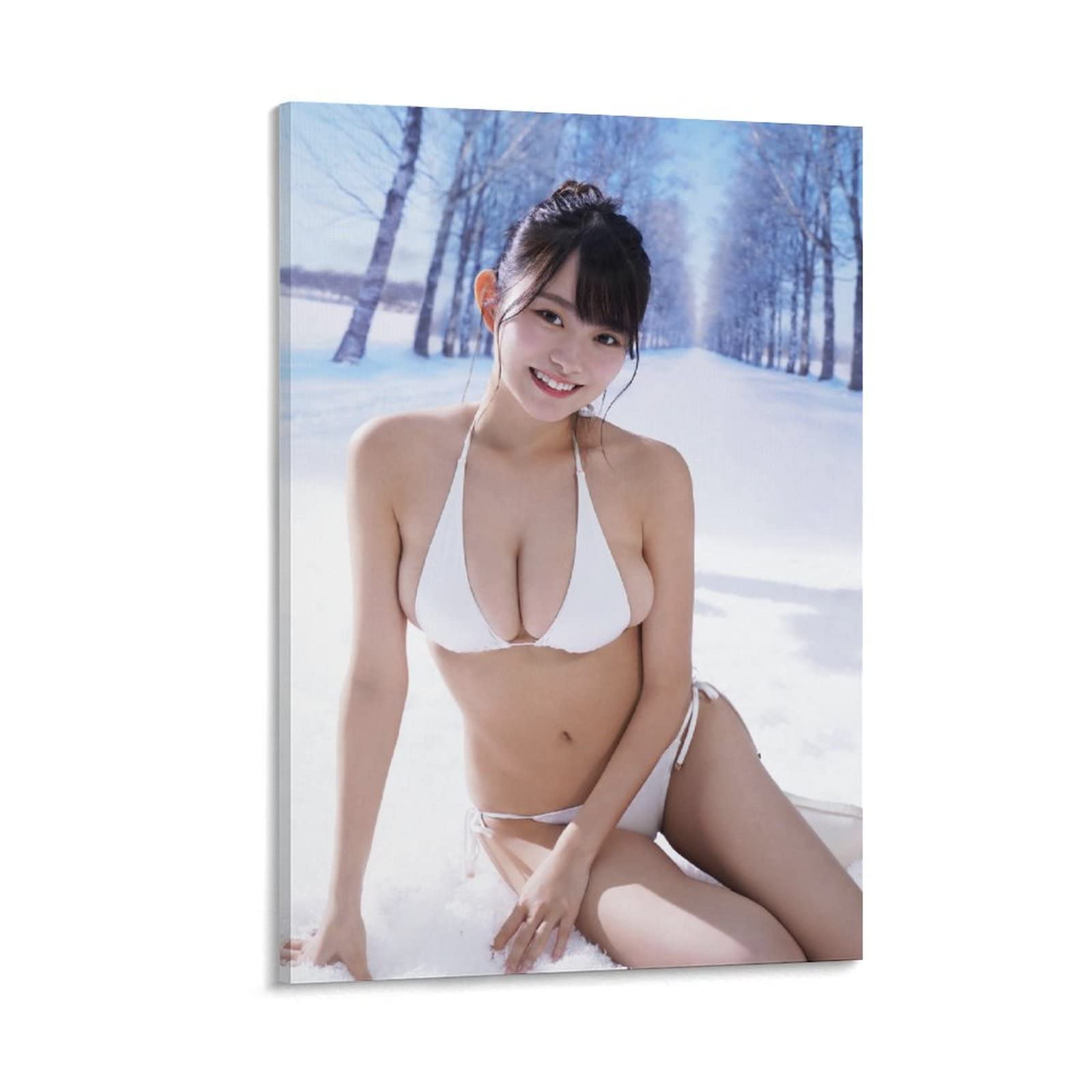 Amazon.co.jp: 桜井木穂 ビキニ 水着 ふくよかポスター キャンバス